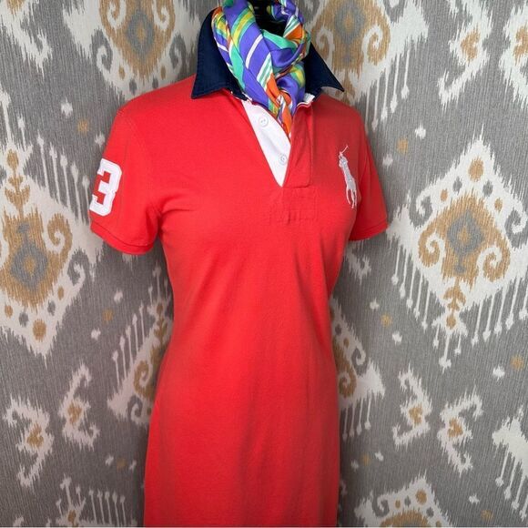 Ralph Lauren Blue Label Big Pony Rugby Collar Polo Dress - Picture 15 of 16